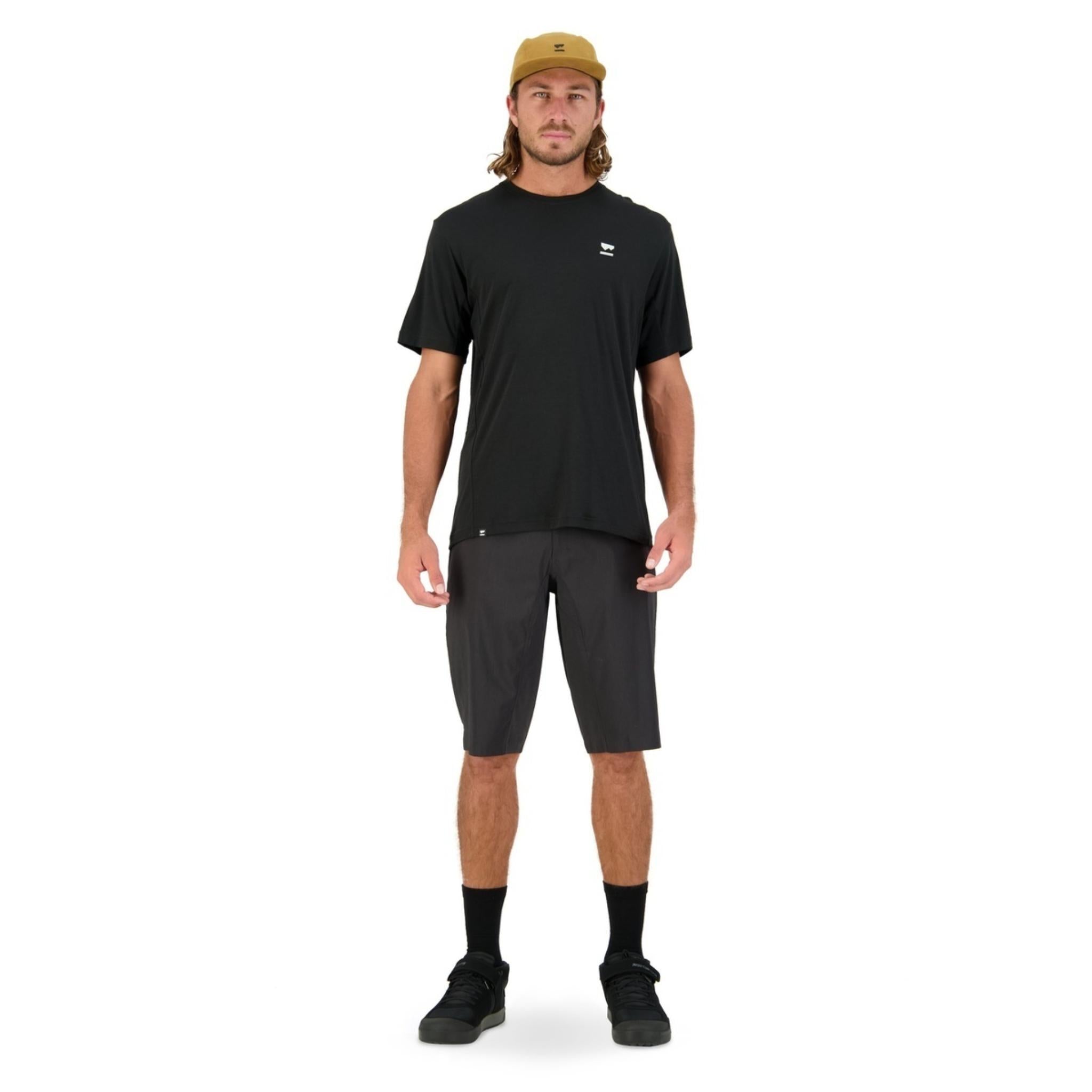 Mons Royale Tarn Merino Shift T-Shirt - Black