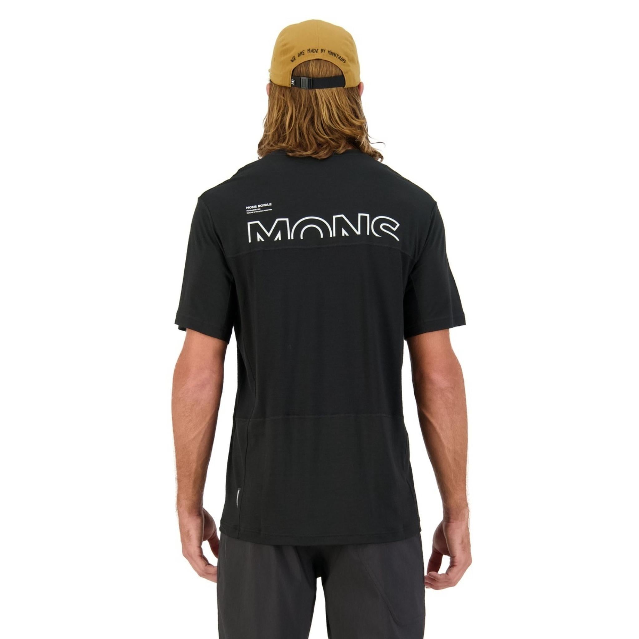 Mons Royale Tarn Merino Shift T-Shirt - Black