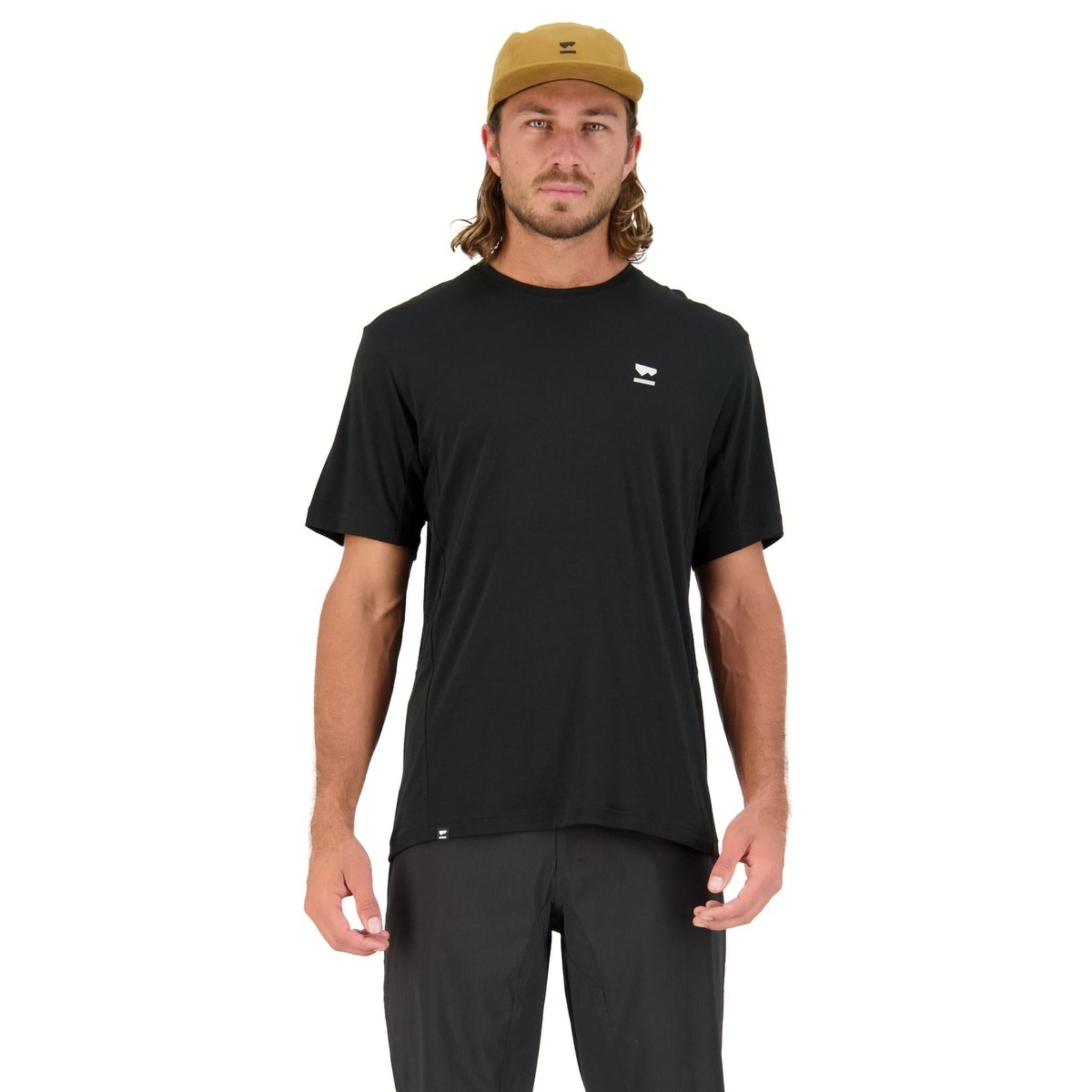 Mons Royale Tarn Merino Shift T-Shirt - Black