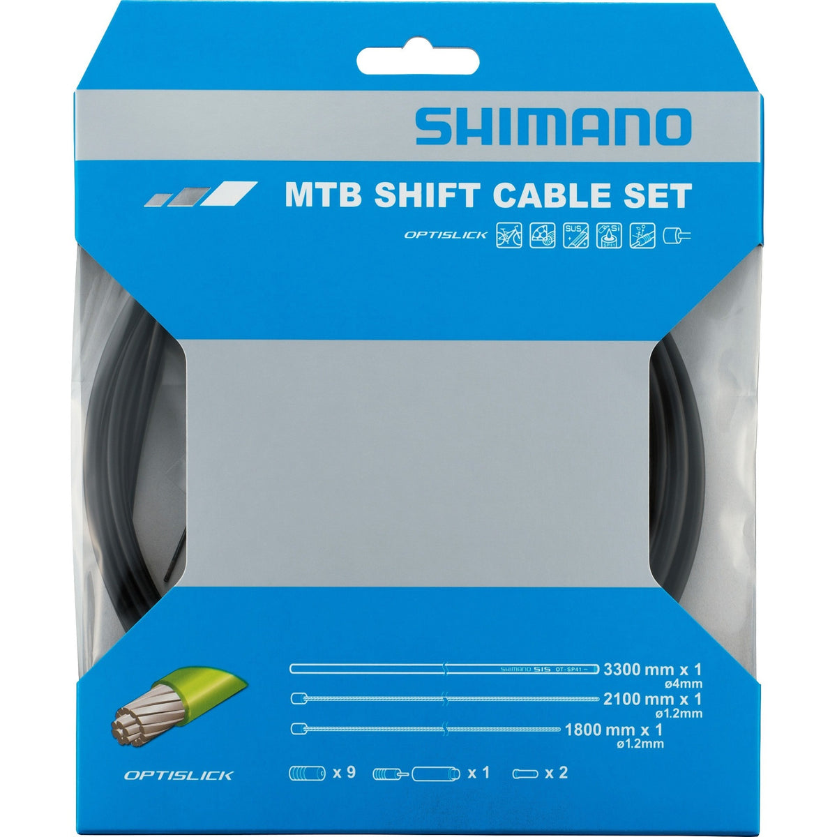 MTB Gear Cable Set OPTISLICK Black / One Size