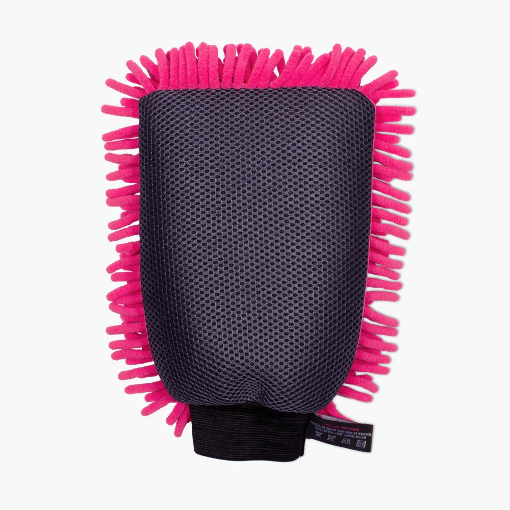 Muc-Off 2in1 Chenille Microfibre Wash Mitt Pink