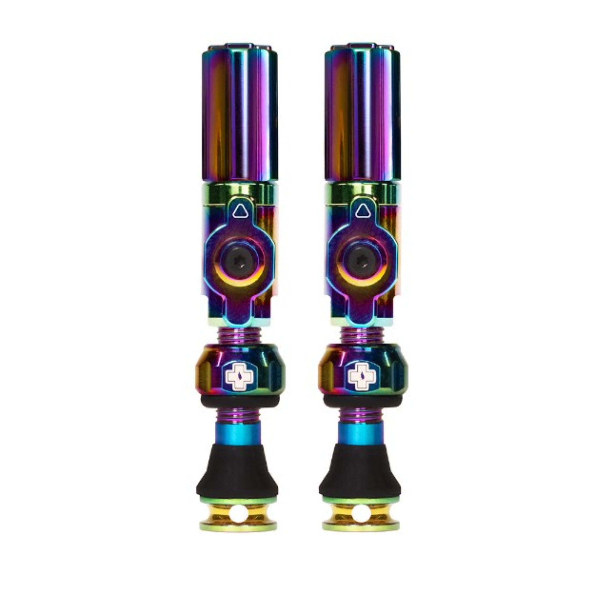 Muc-Off Big Bore Tubeless Valves Iridescent / Small / Hybrid (Schrader)