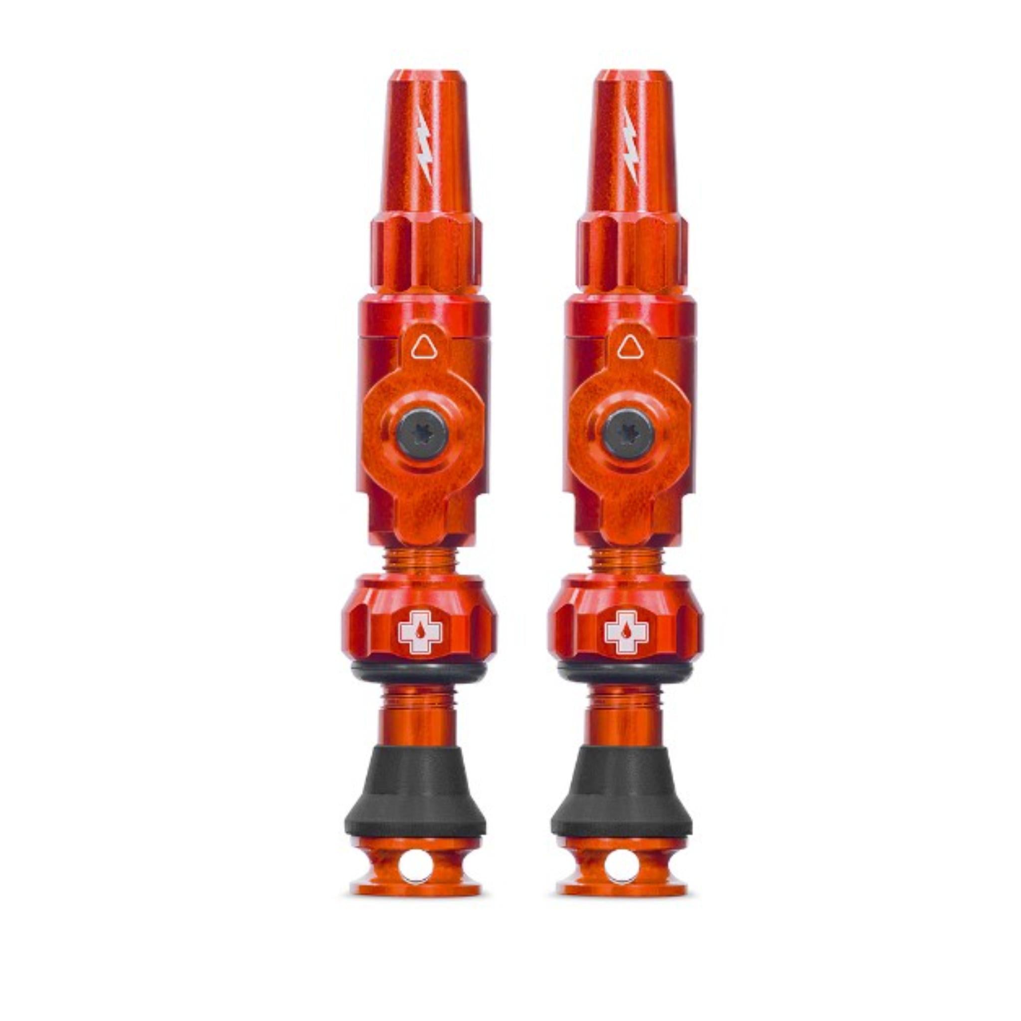 Muc-Off Big Bore Tubeless Valves Orange / Small / Lite (Presta)