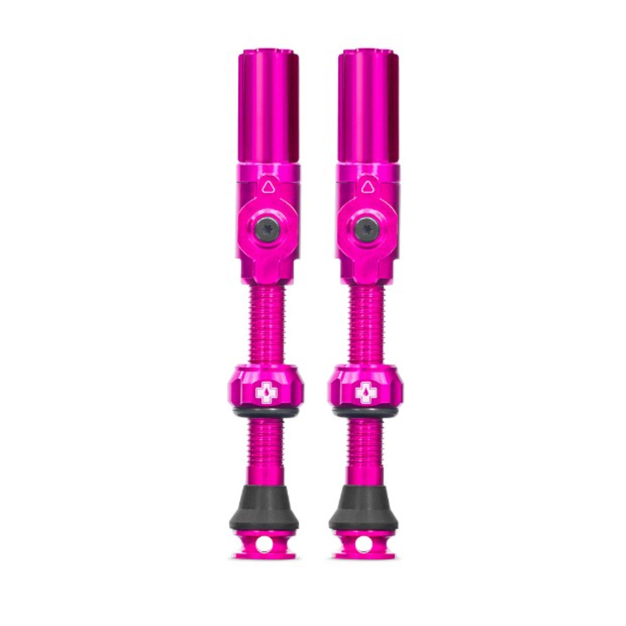 Muc-Off Big Bore Tubeless Valves Pink / Large / Hybrid (Schrader)