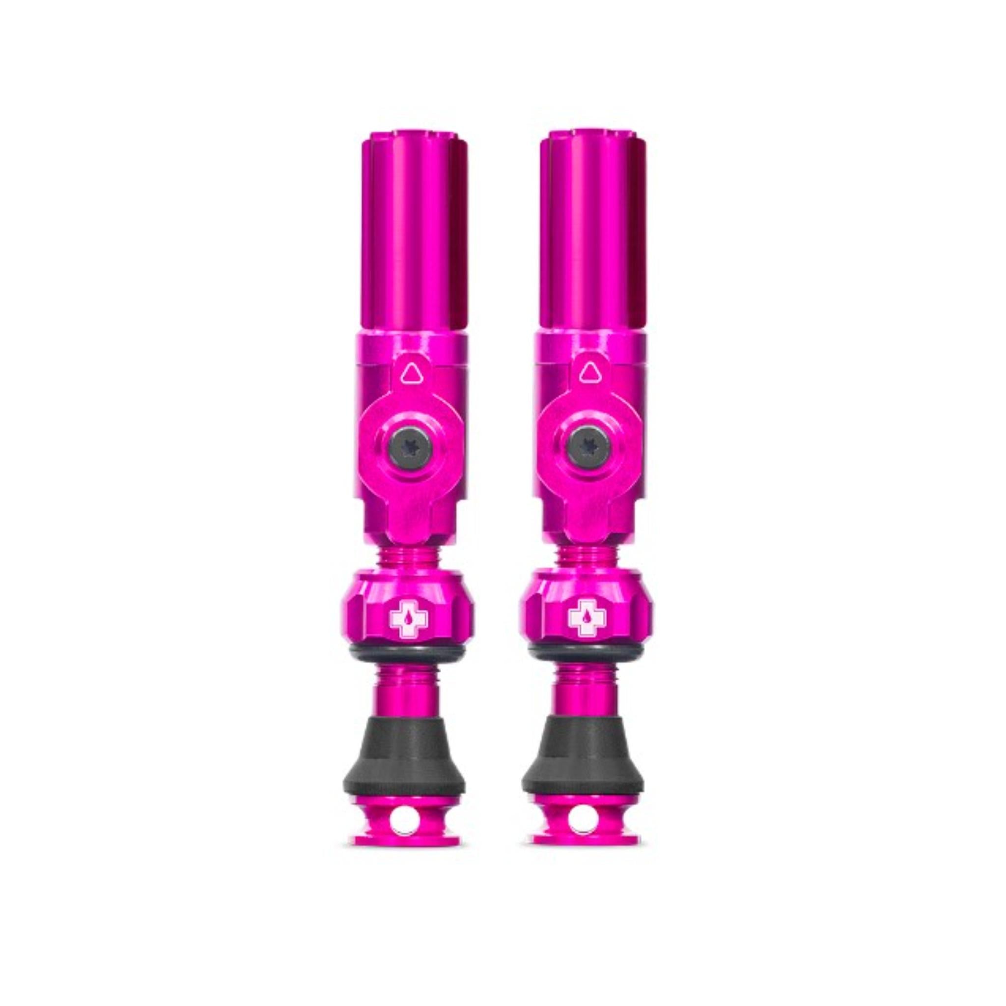 Muc-Off Big Bore Tubeless Valves Pink / Small / Hybrid (Schrader)