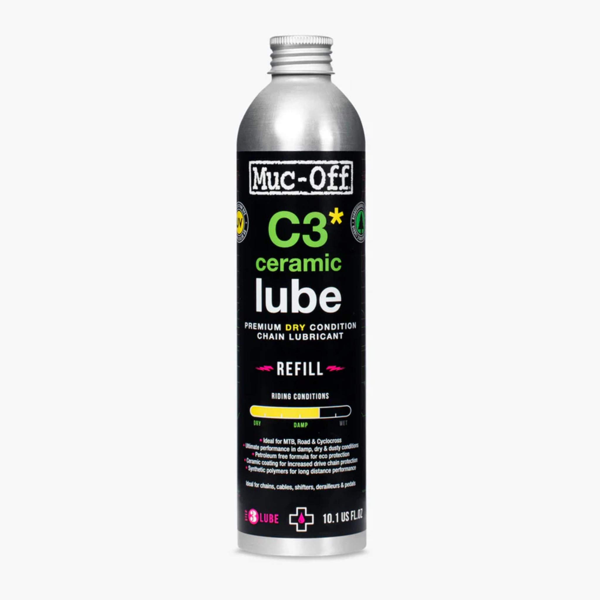 Muc-Off C3 Wet Ceramic Lube Refill Bottle 300ml 300ml