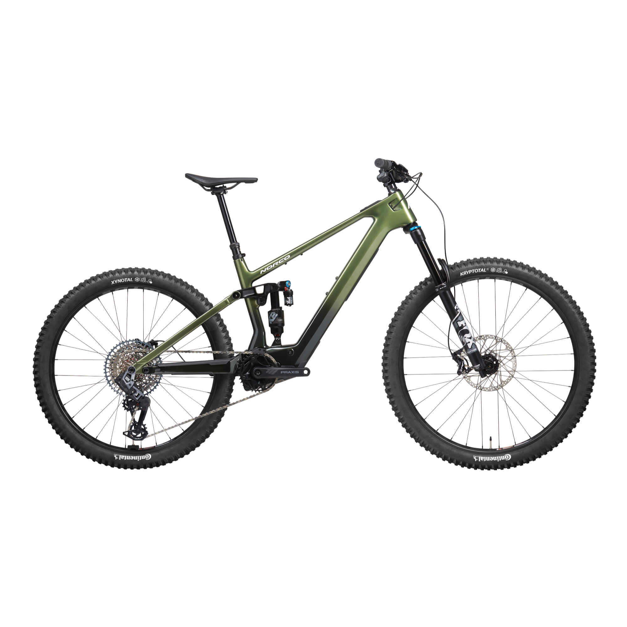 Norco Fluid VLT C2 Electric Bike 2024 Green / Size 1
