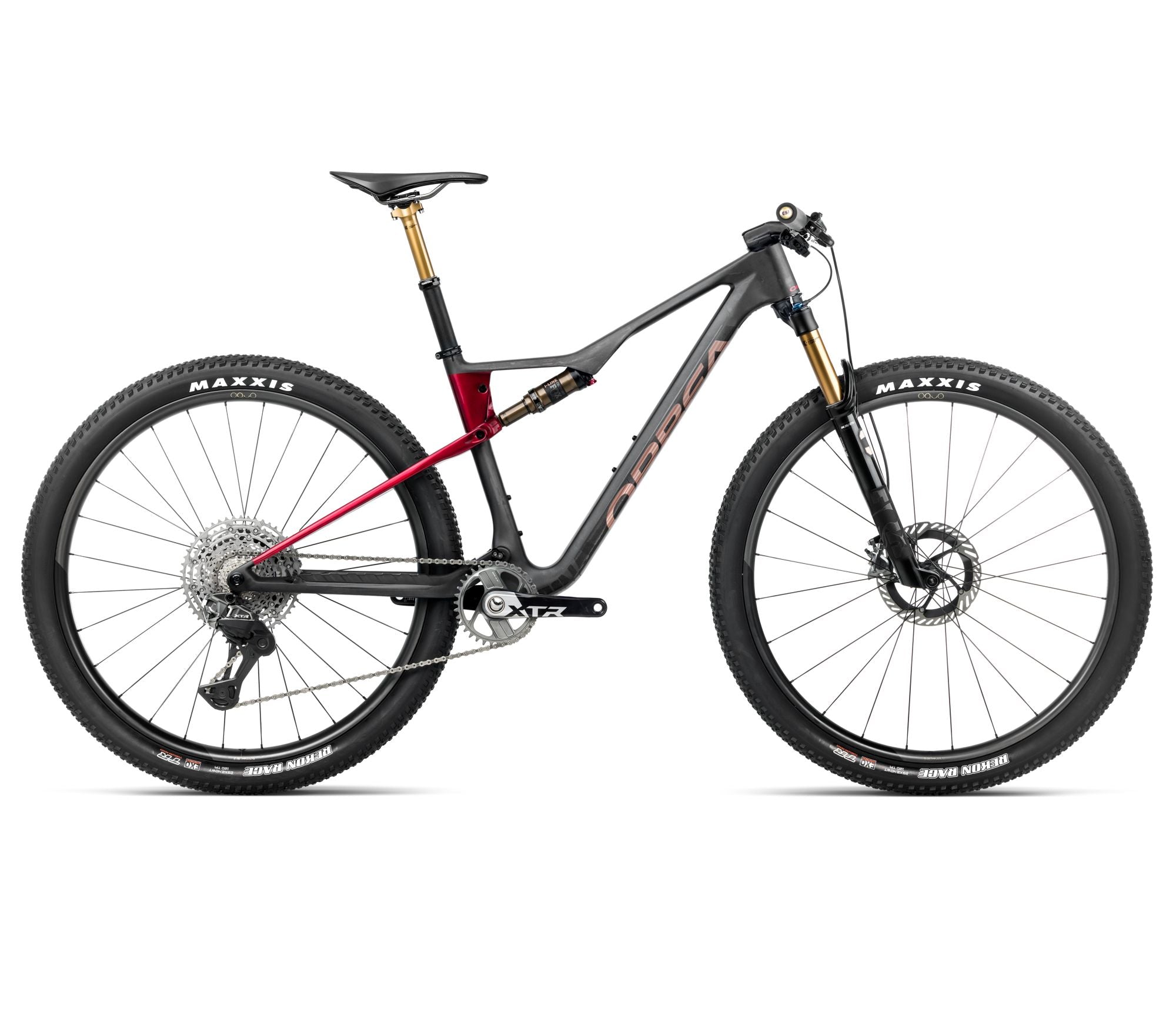Oiz M-Team Factory 2026 Diamond Carbon View (Matt) - Cherry Red (Gloss) / S
