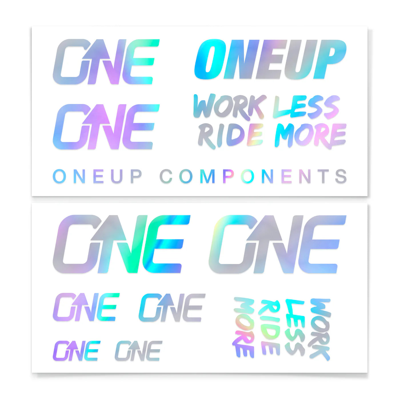 OneUp Handlebar Decal Kit Oil Slick