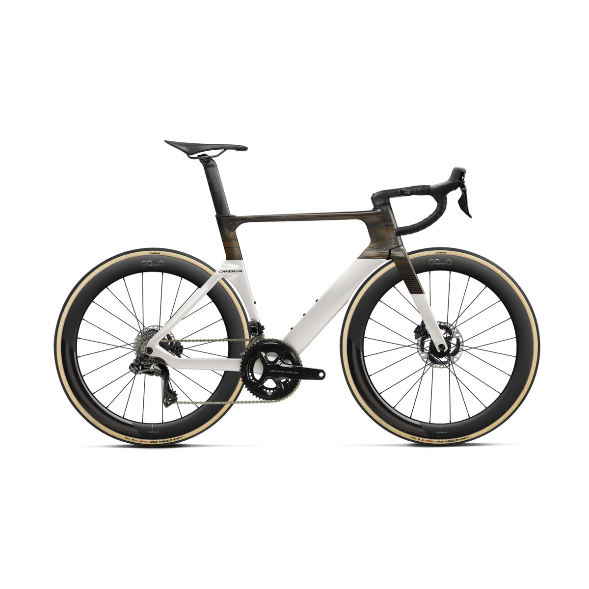 Orca Aero M10iLtd 2026 Golden White (Gloss) - Carbon Raw (Matt) / 47