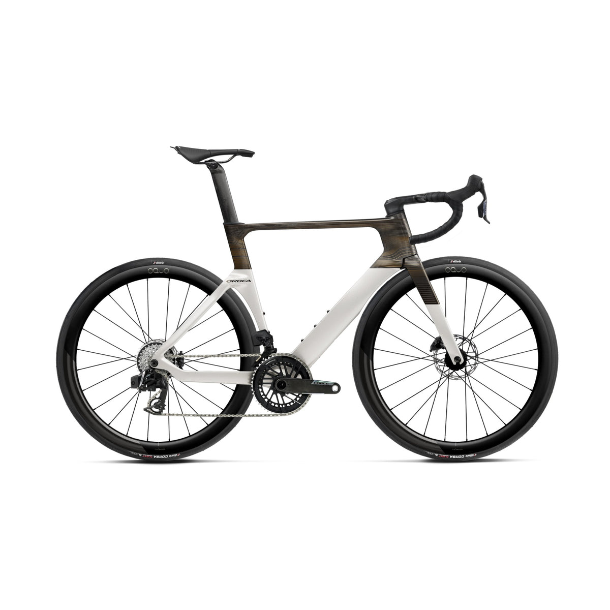Orca Aero M21eLtd 2026 Golden White (Gloss) - Carbon Raw (Matt) / 47