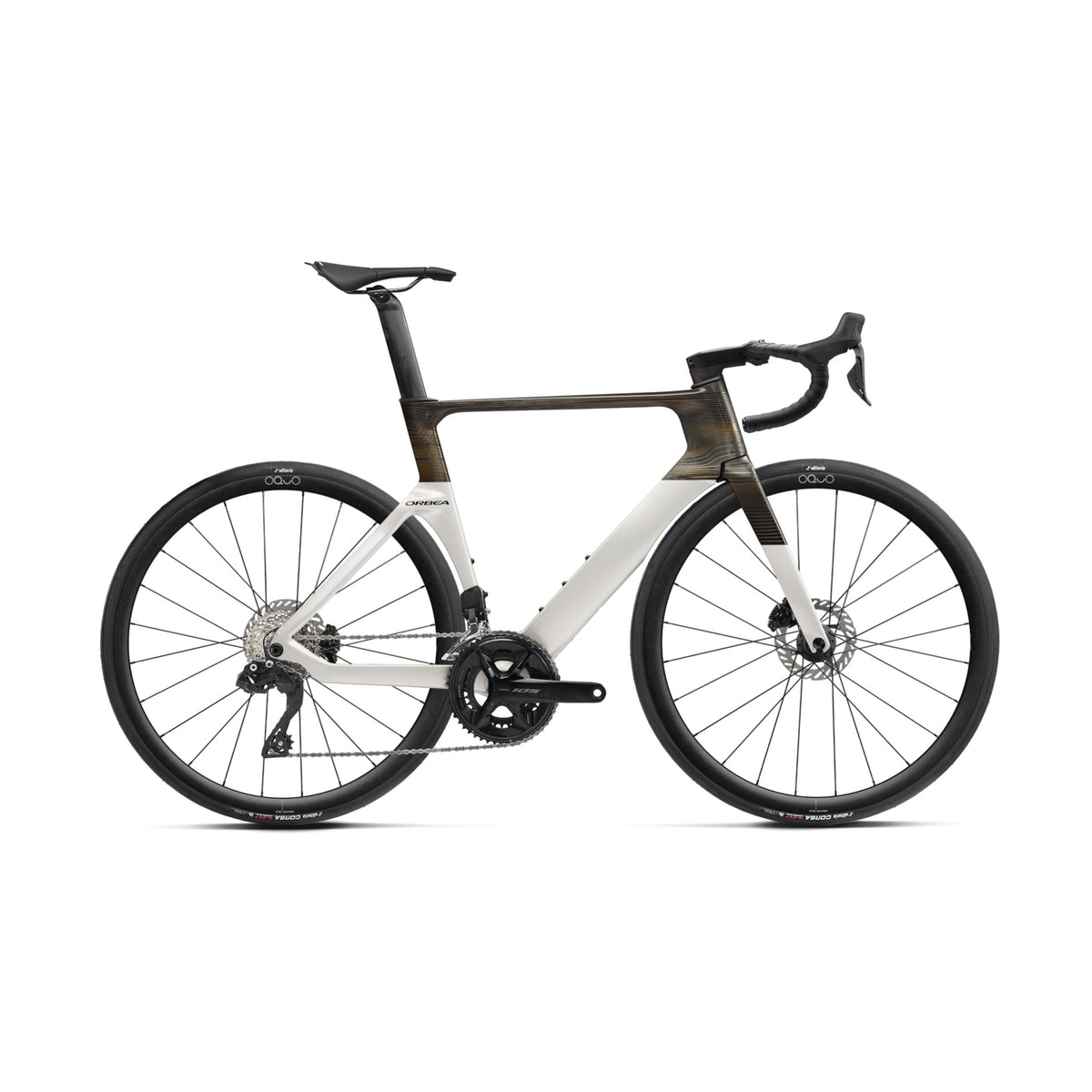 Orca Aero M30iLtd 2026 Golden White (Gloss) - Carbon Raw (Matt) / 47