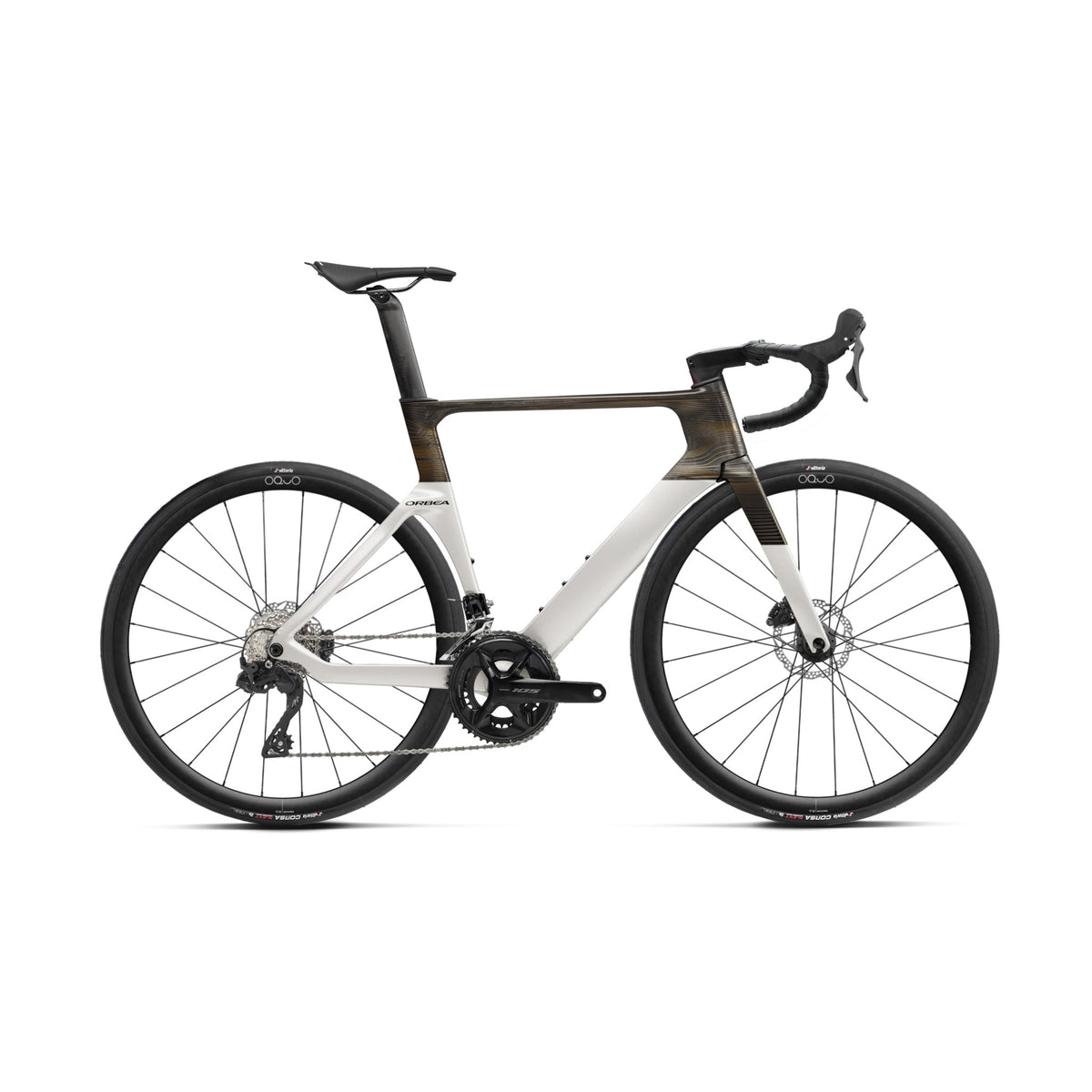 Orca Aero M30Ltd 2026 Golden White (Gloss) - Carbon Raw (Matt) / 47