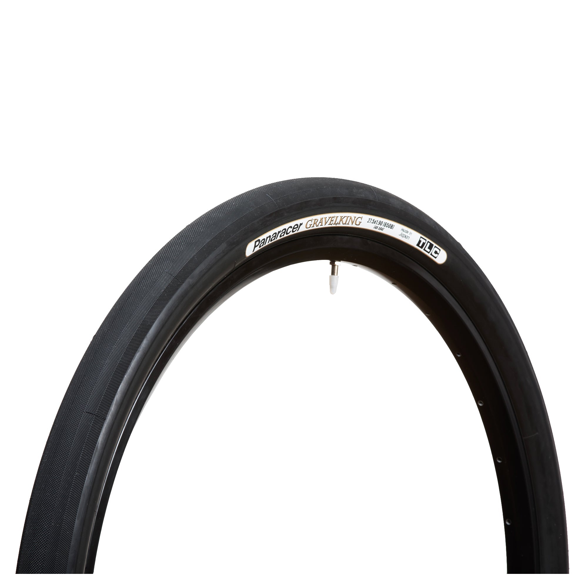 Panaracer GravelKing Slick TLC Folding Tyre Black/Black / 27.5 x 1.75