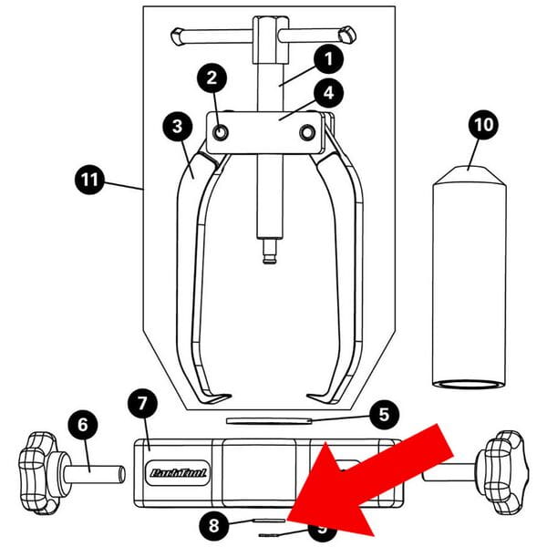 Park Tool 132S - No 8 Washer From CBP-3 Black / One size