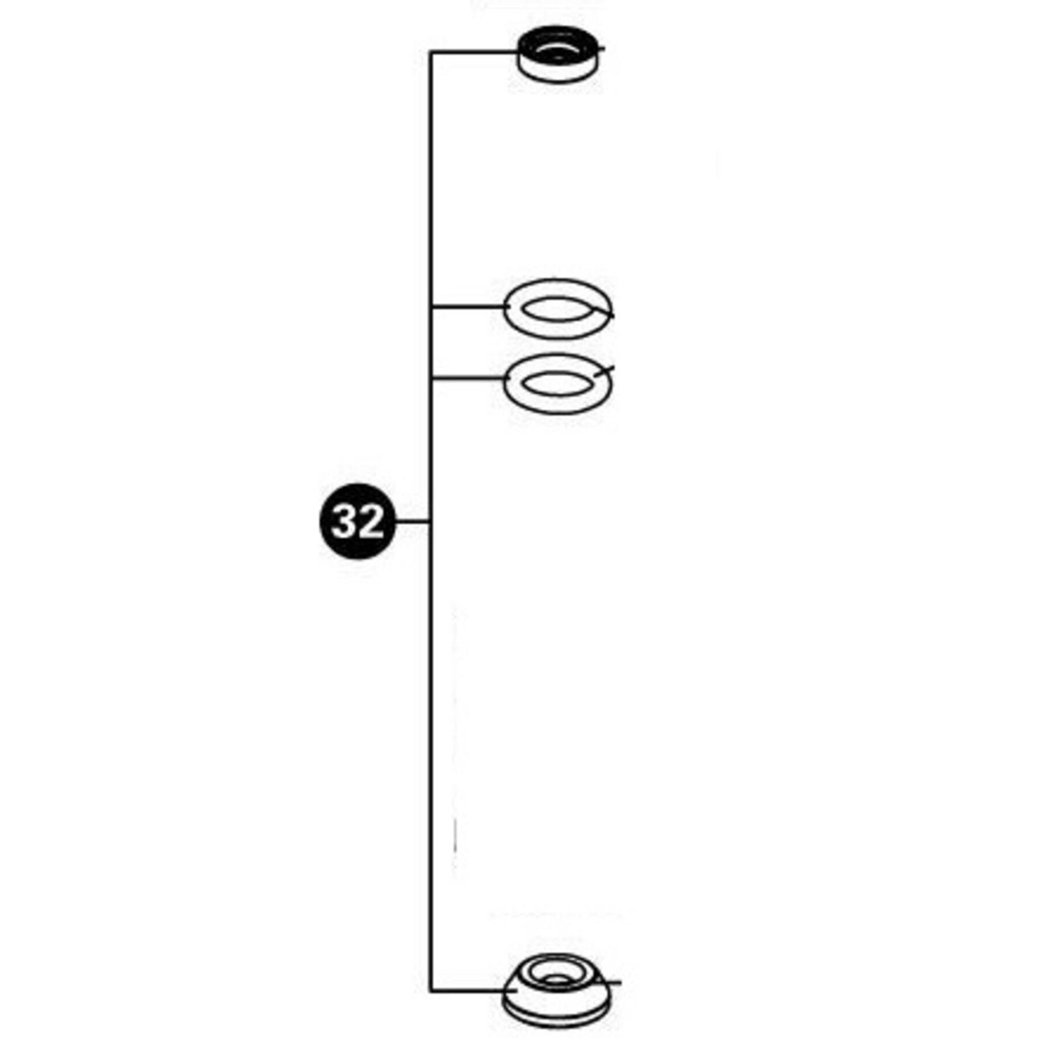Park Tool 1586K - Head Seal For INF-1 and INF-1.2 Black / One size