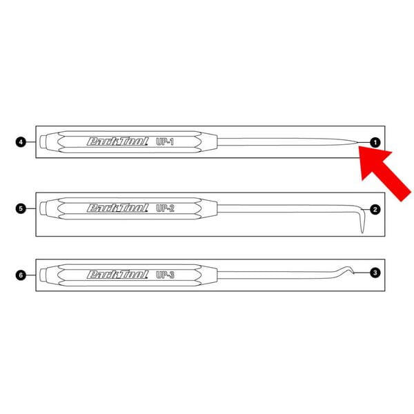 Park Tool 695 - Replacement straight pick insert UP-1 Silver / One size