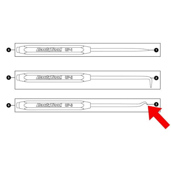 Park Tool 697 - Replacement straight pick insert UP-3 Silver / One size