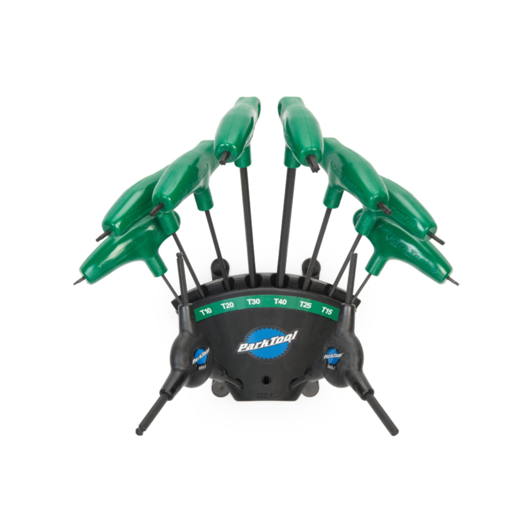 Park Tool PH-T1.2 P-Handled Torx Compatible Driver Set with Holder Green / One Size