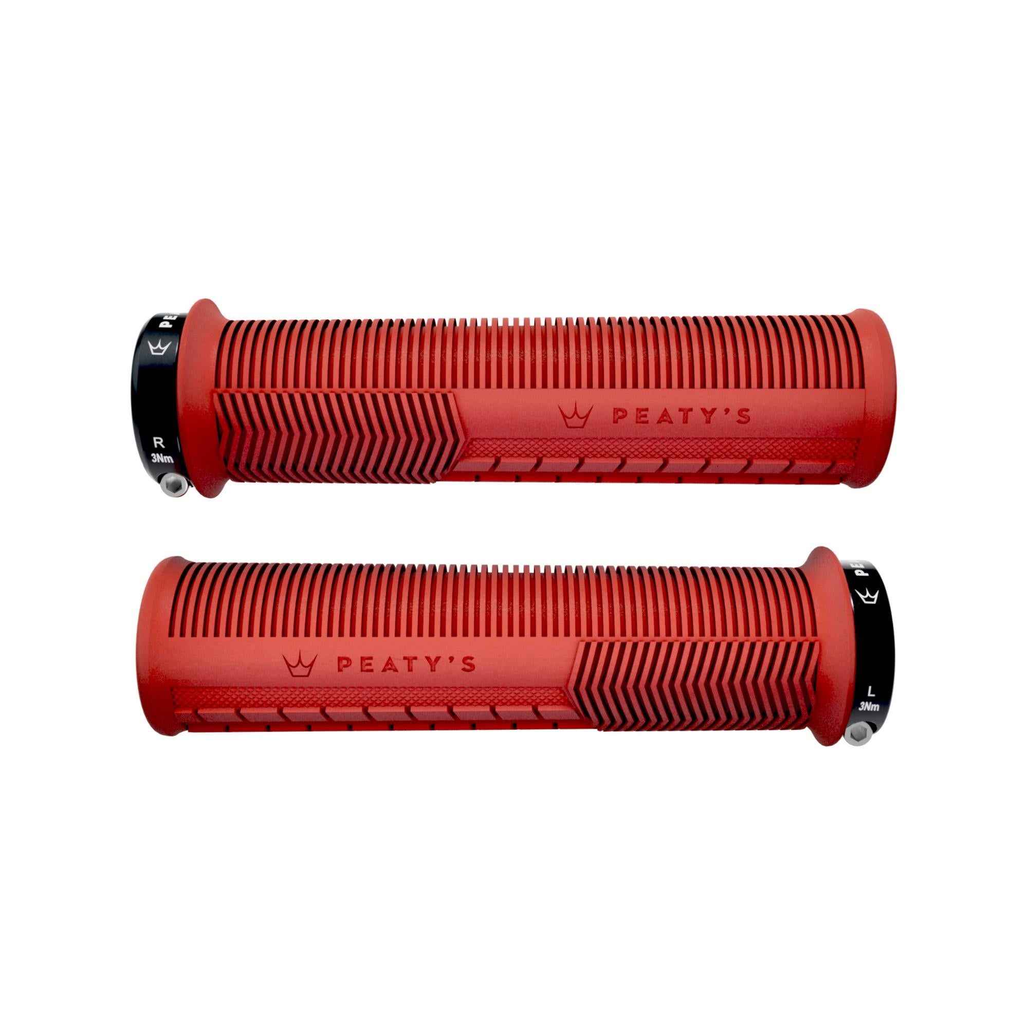 Peatys Monarch Grips Red / Mushroom Pattern / Thin