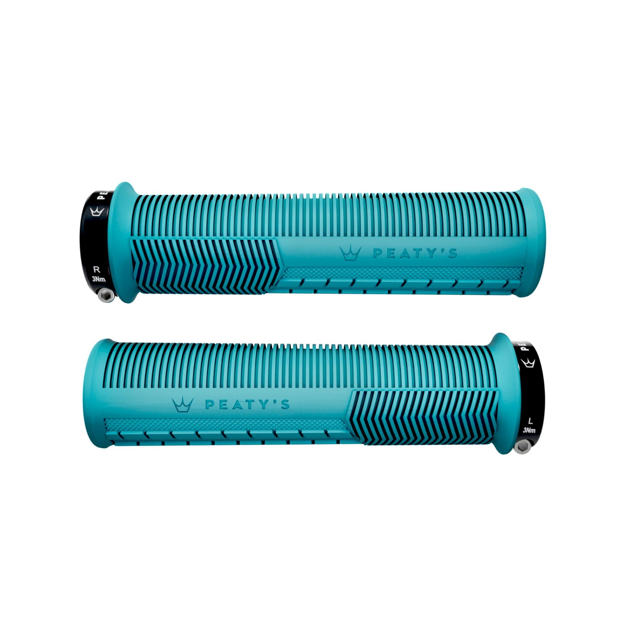 Peatys Monarch Grips Turquoise / Mushroom Pattern / Thick