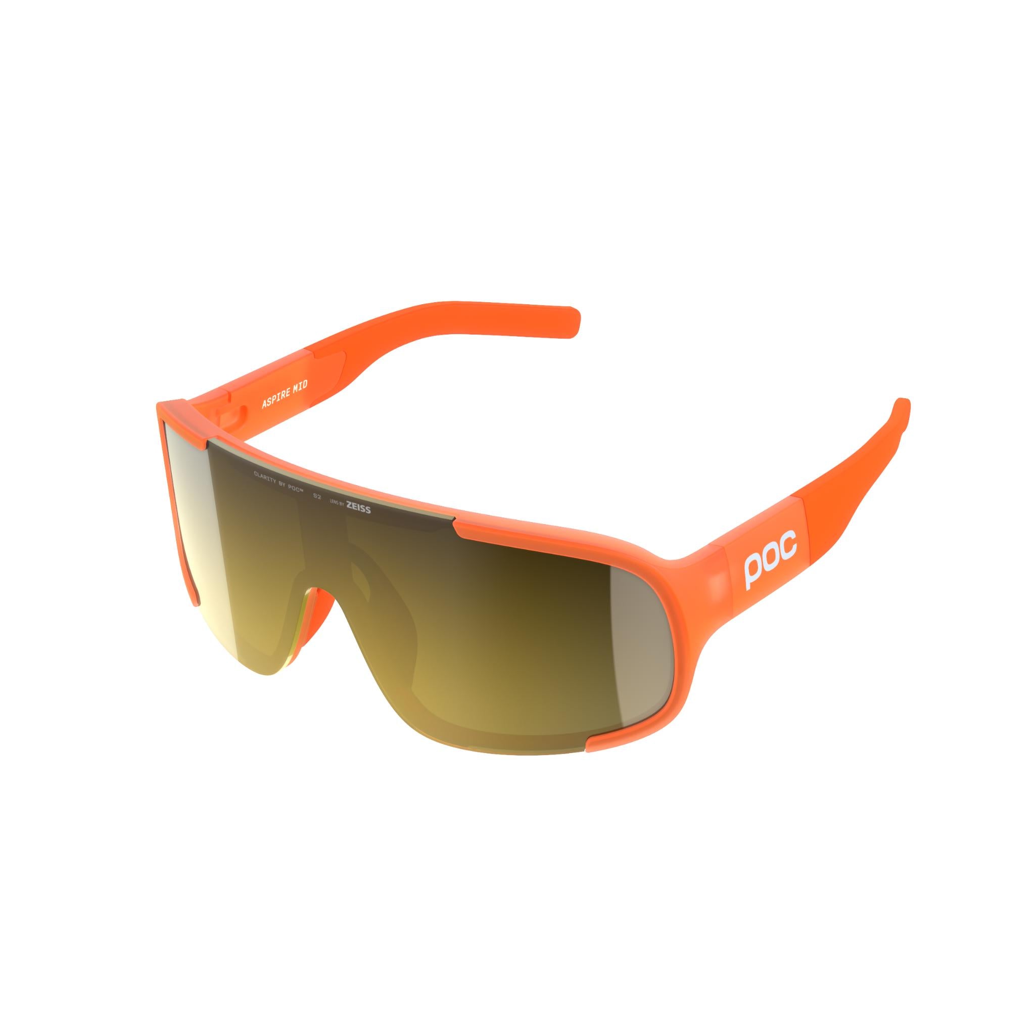 POC Aspire WF Glasses Fluo. Orange Translucent / Clarity Road/Partly Sunny Gold