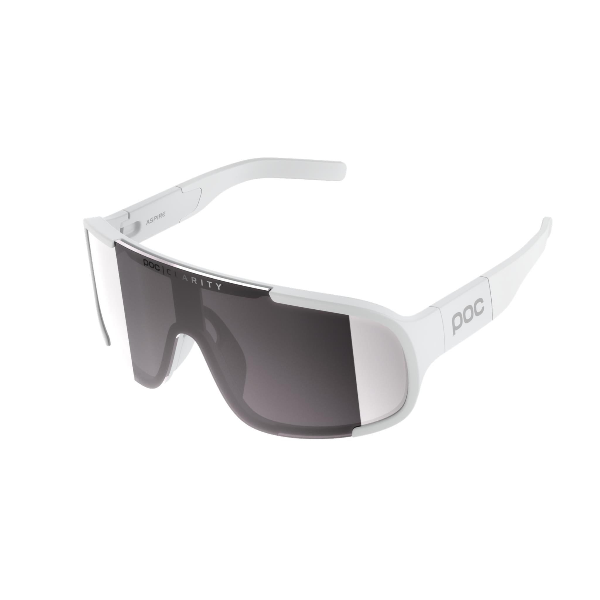 POC Aspire WF Glasses Hydrogen White / Clarity Road/Sunny Silver