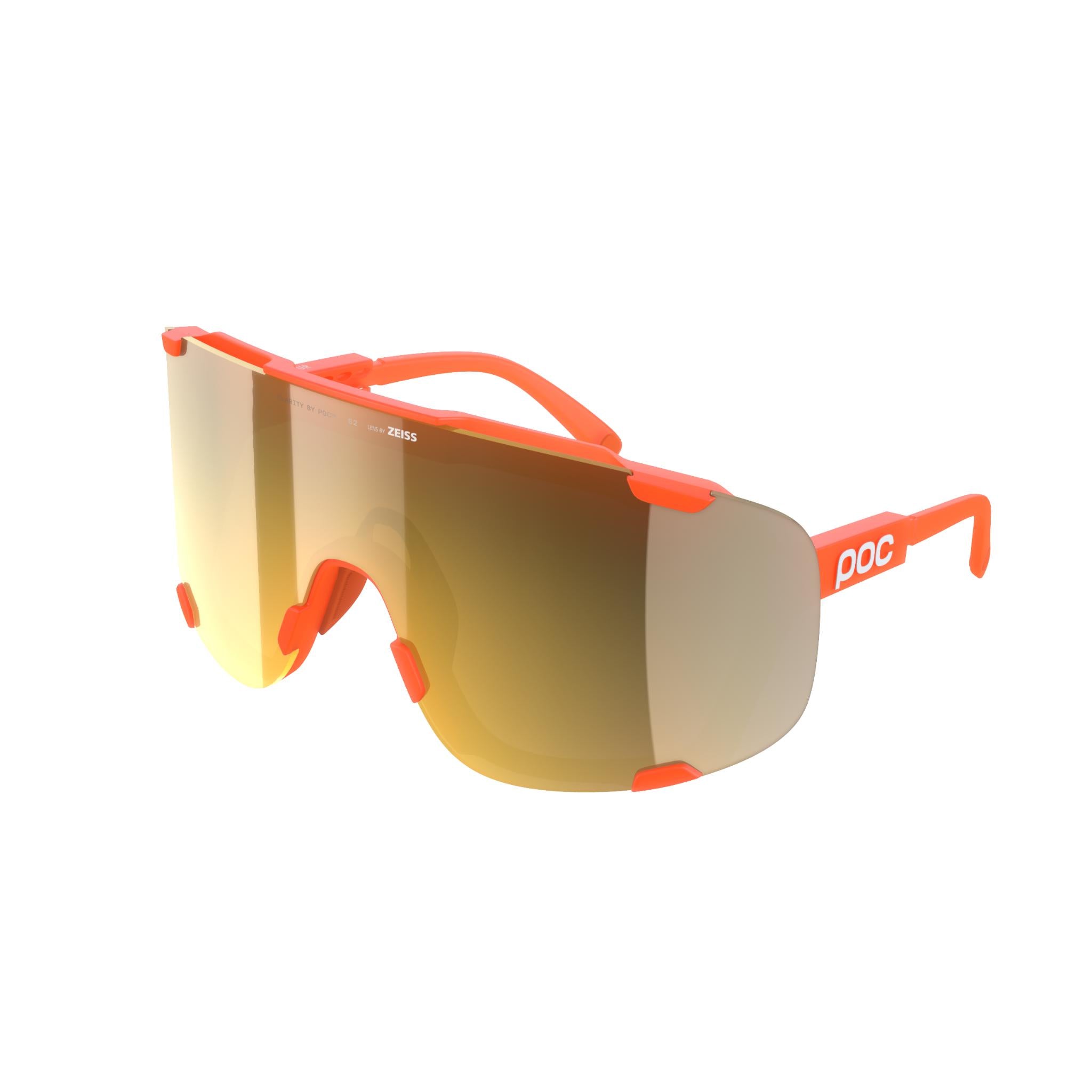 POC Devour Glasses Fluo. Orange Translucent / Clarity Road/Partly Sunny Gold