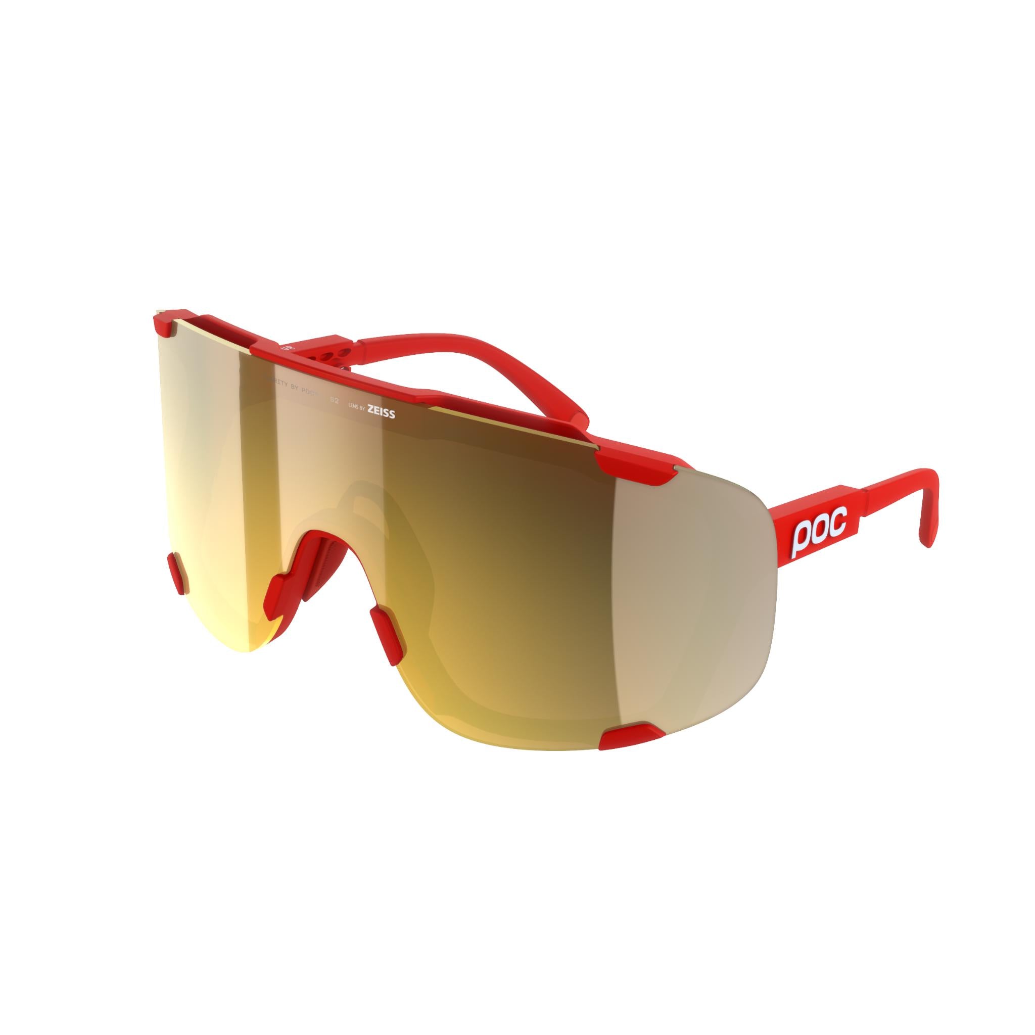 POC Devour Glasses Prismane Red / Clarity Road/Partly Sunny Gold