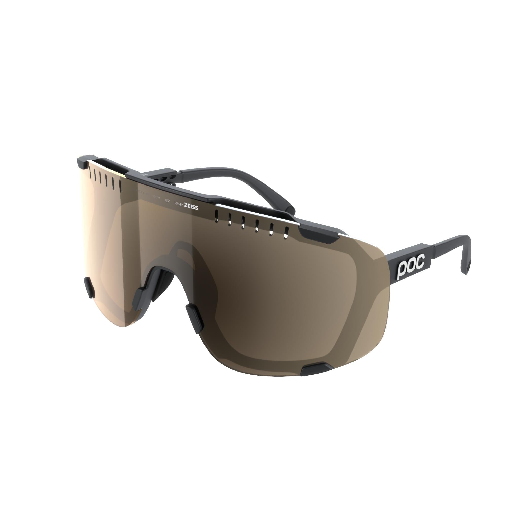 POC Devour Glasses Uranium Black / Clarity Trail/Partly Sunny Silver