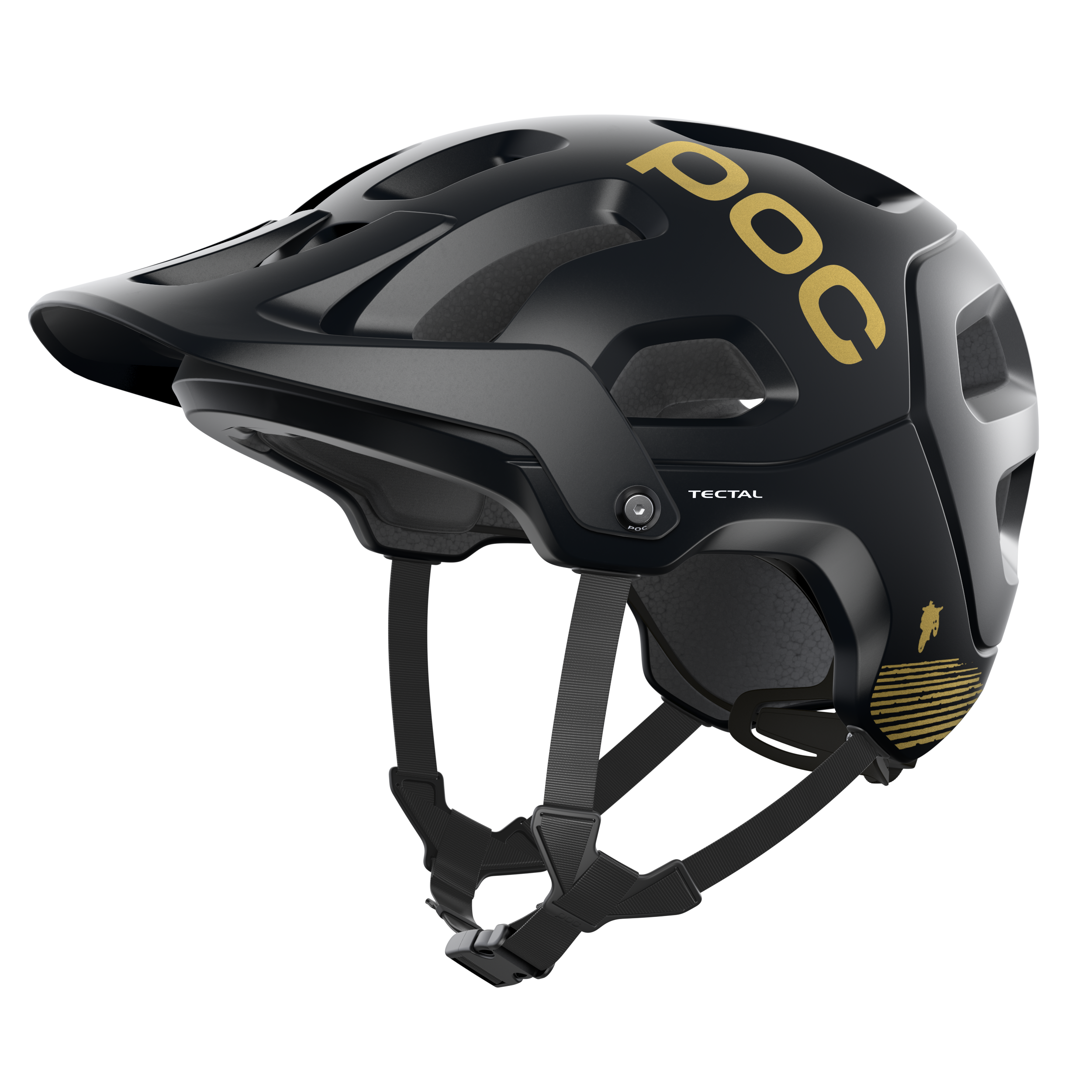 POC Tectal Fabio Edition MTB Helmet Uranium Black Matt/Gold / S/51-54cm