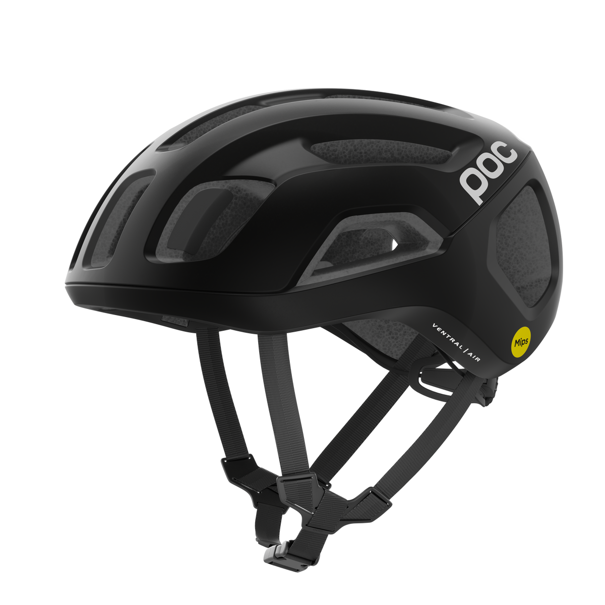 POC Ventral Air WF MIPS Road Helmet Uranium Black Matt / S/55-58cm