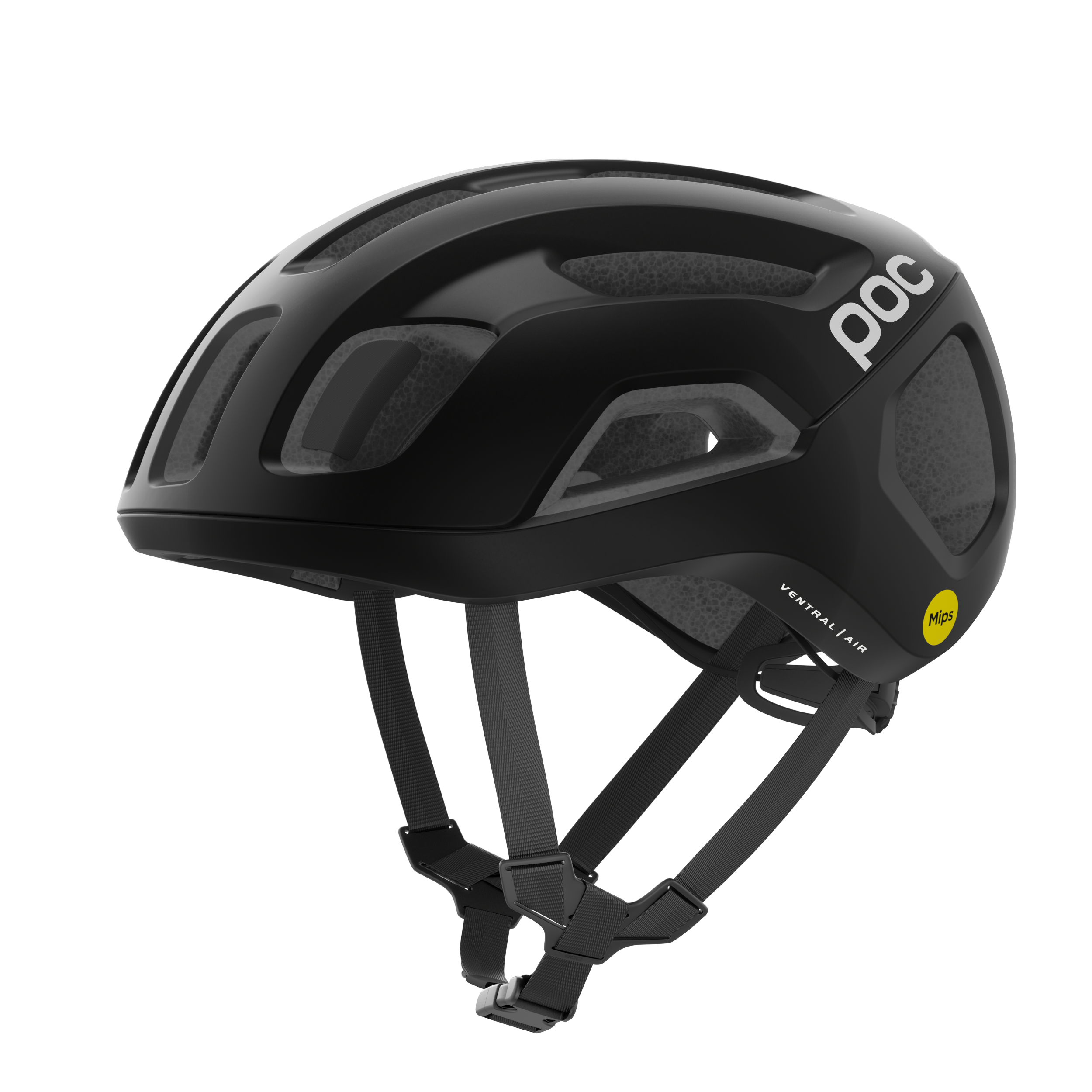 POC Ventral Air WF MIPS Road Helmet Uranium Black Matt / S/55-58cm