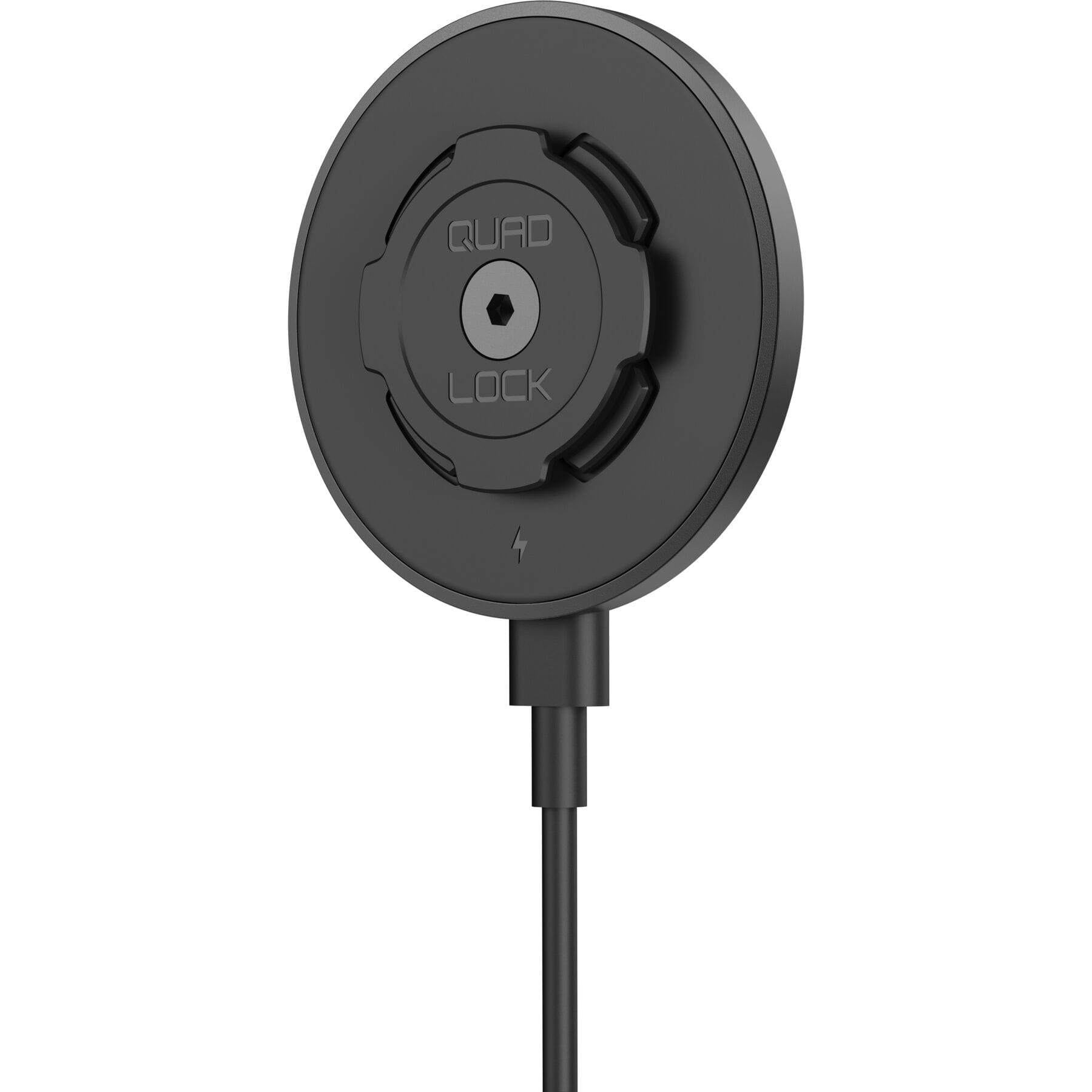 Quad Lock Wireless Charging Head for Car / Desk - 360 Compatible Black / One Size