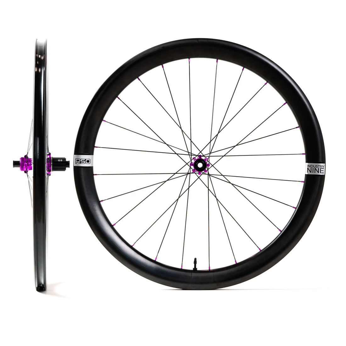 R50 Carbon Solix R CL Front Wheel Black 12x100