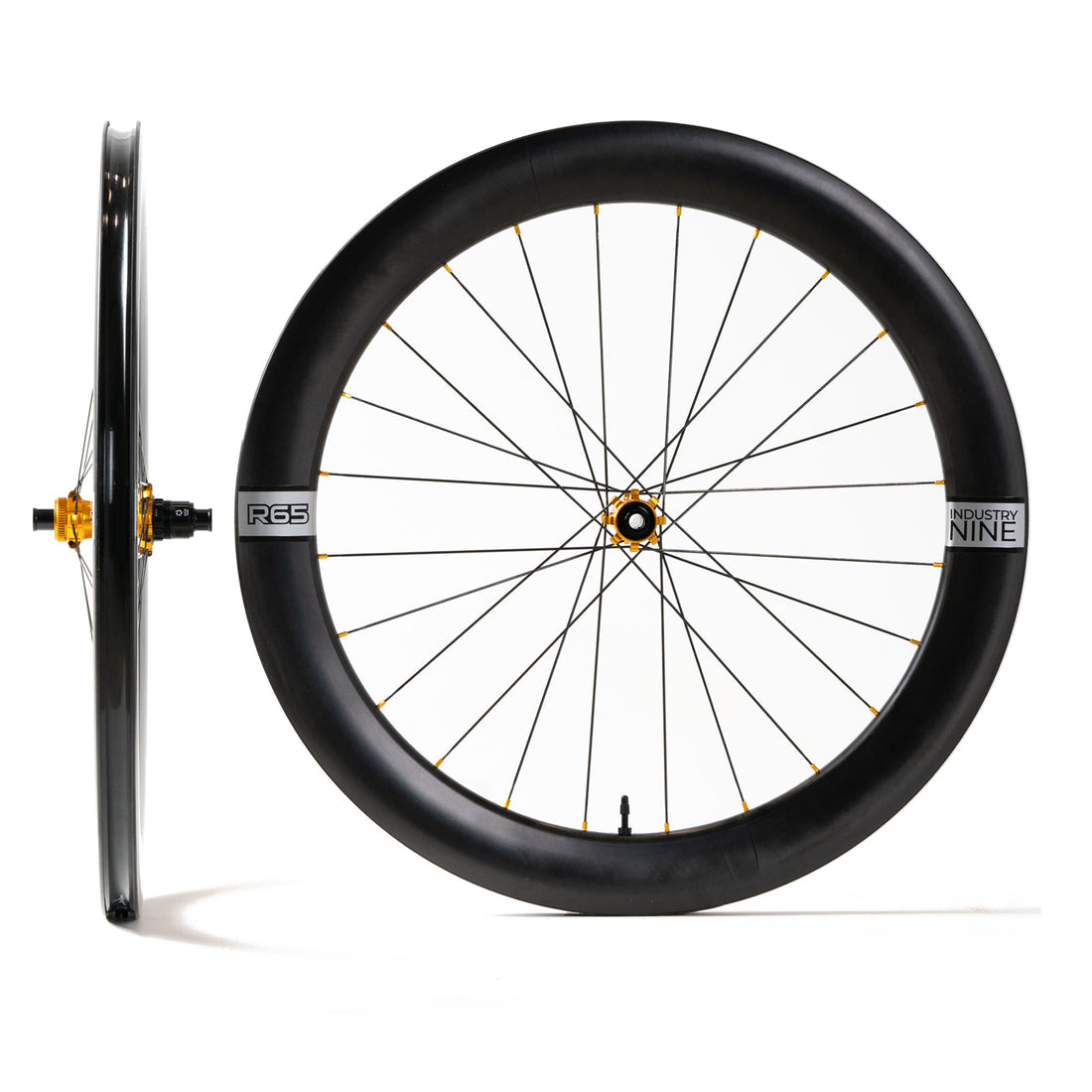 R65 Carbon Solix R CL Front Wheel Black 12x100 / 700C