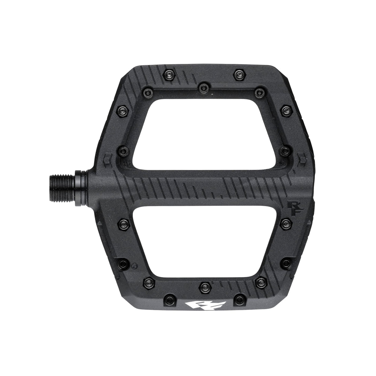 bike flat pedal RaceFace Chester Pedals Style:Matte Black Frame with Gloss Gun Metal Logo 🎮 Top Gear (Super Blue-Light Glasses focused pedals designed to