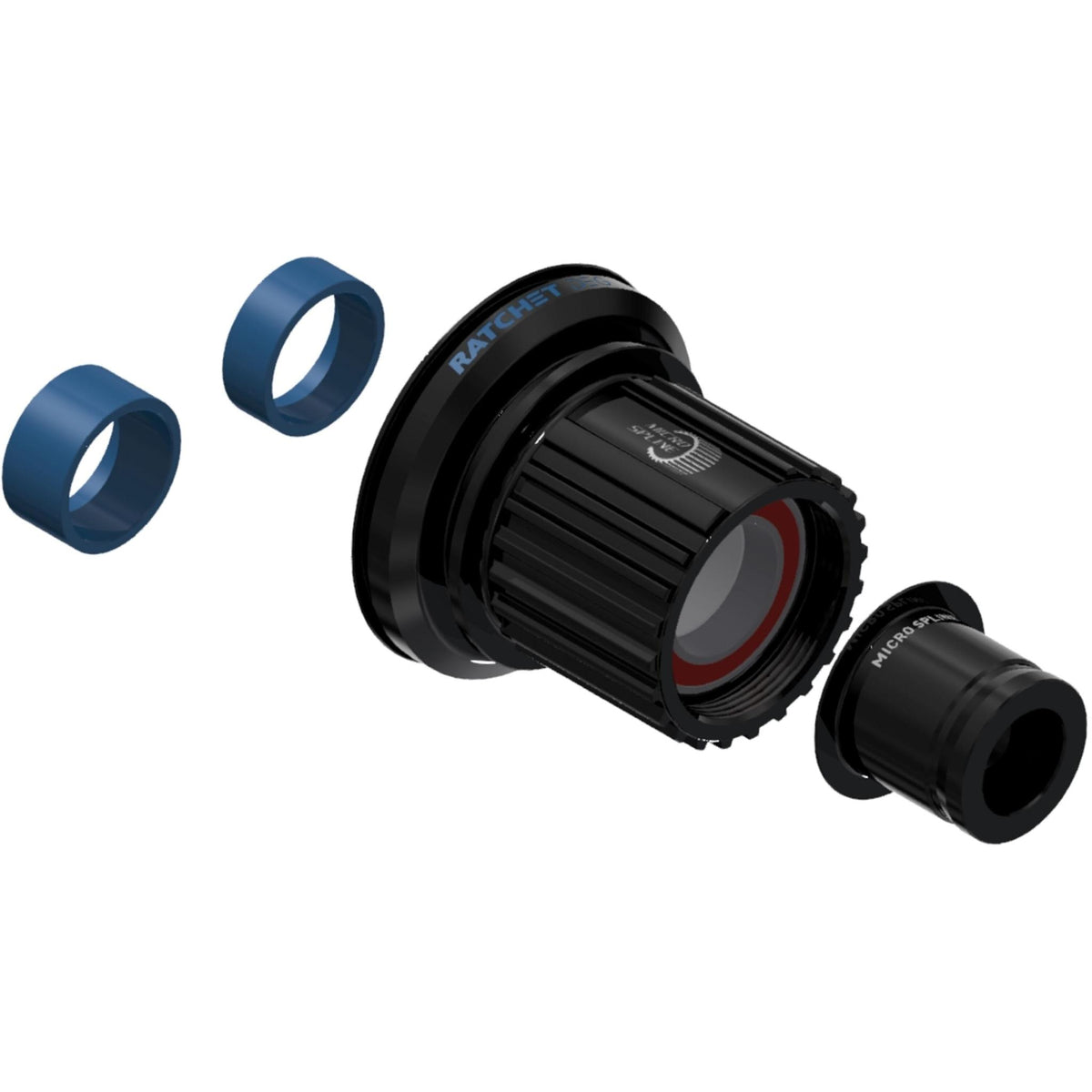 Ratchet DEG Freehub Conversion Kit Hybrid Steel Grey / Shimano Micro Spline MTB / 12mm