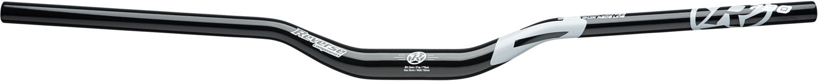 Reverse Base Handlebars Black/Grey / 790mm x 35mm x 35mm Rise