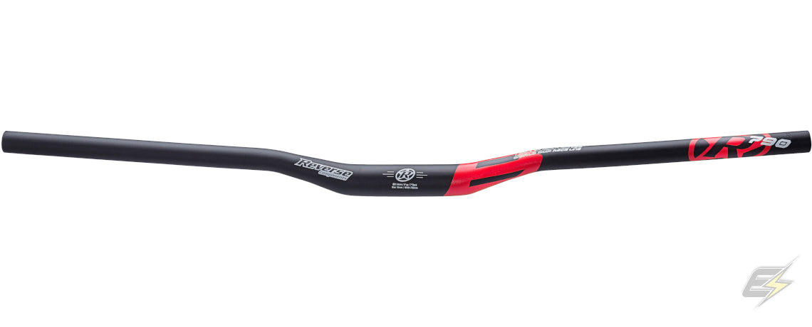Reverse Base Handlebars Matt Black/Red / 790mm x 31.8mm x 18mm Rise