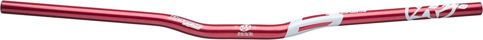 Reverse Base Handlebars Red/Grey / 760mm x 25.4mm x 18mm Rise