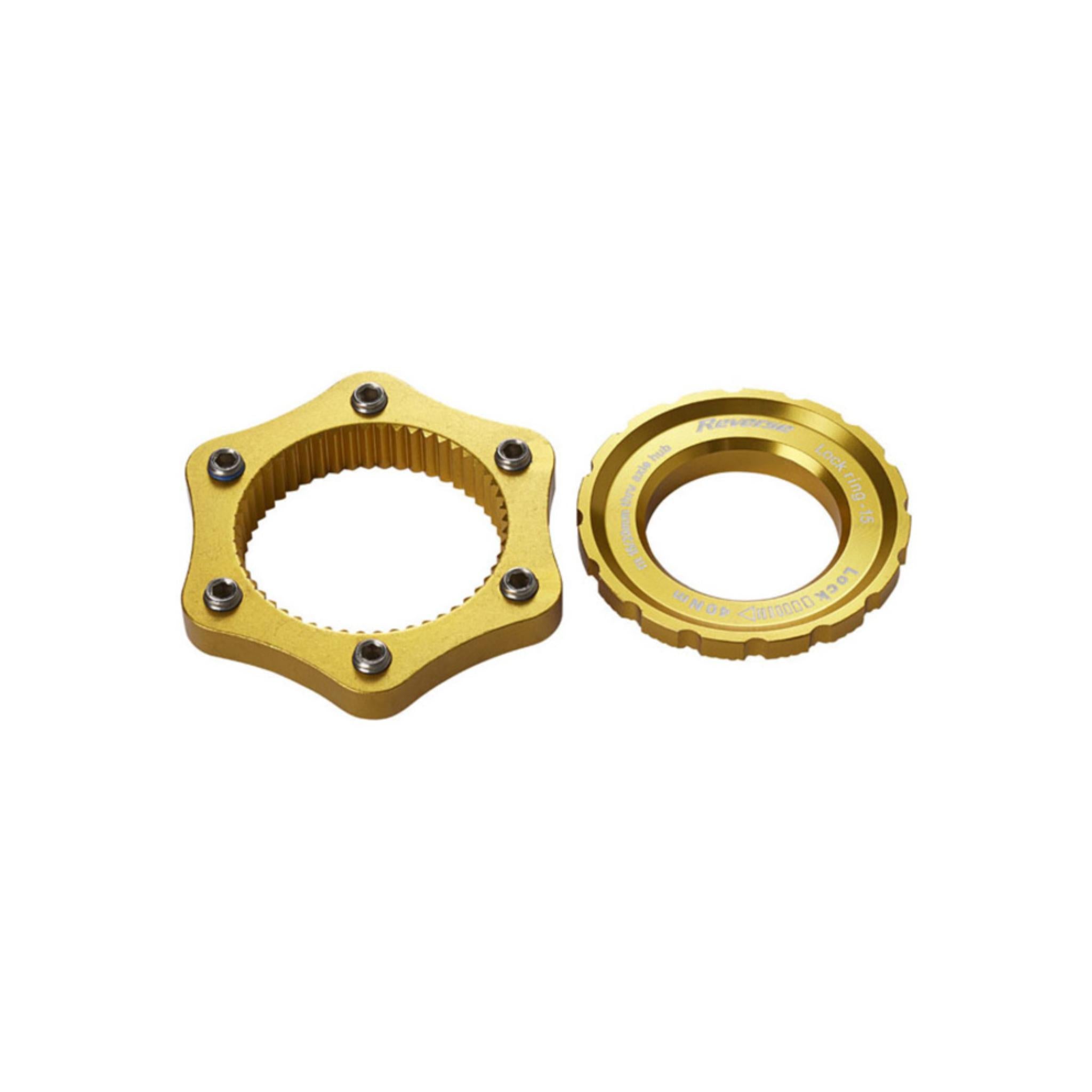 Reverse Centerlock Disc Adapter Gold