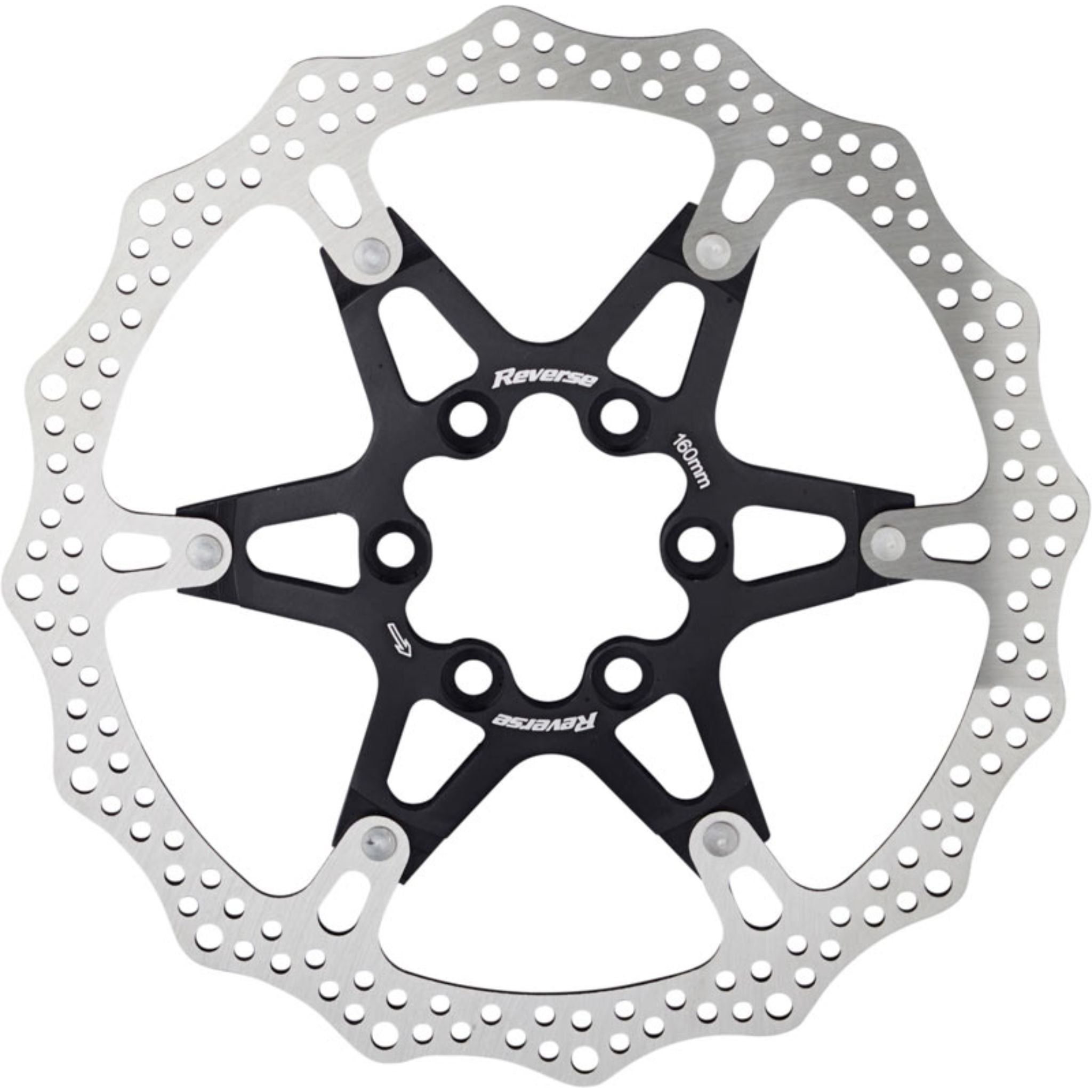 Reverse Components Aluminium/Steel Disc Brake Rotor Black / 160mm