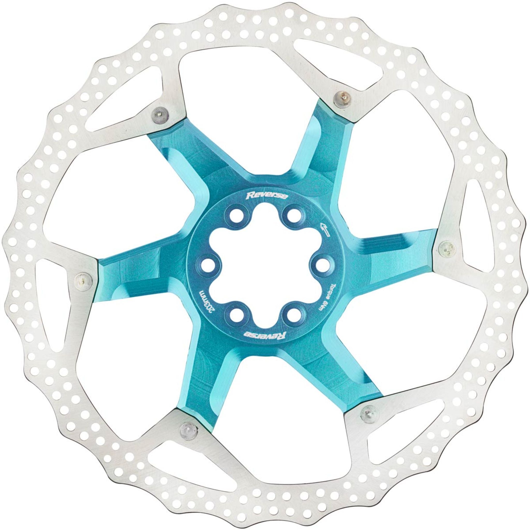 Reverse Components Aluminium/Steel Disc Brake Rotor Light Blue / 203mm