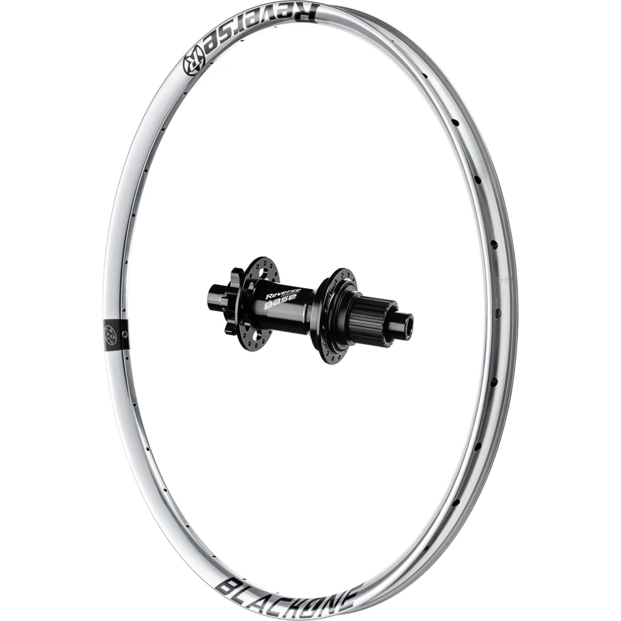 Reverse Components Black ONE Boost Rear Wheel Silver / 27.5 / 148 x 12mm - Shimano Microspline