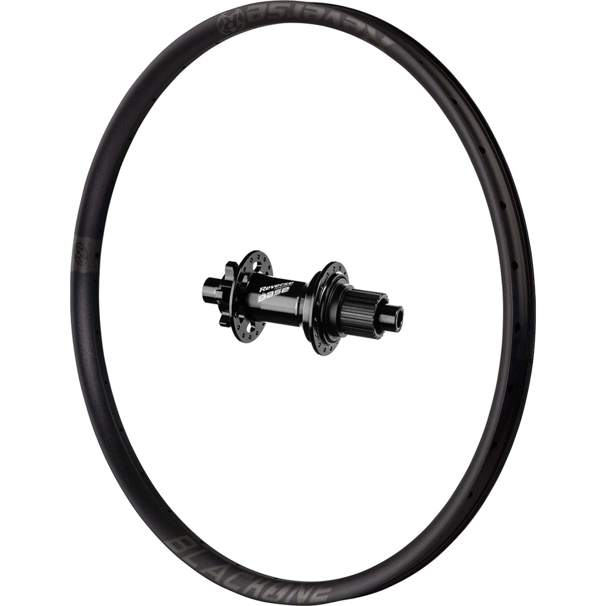 Reverse Components Black ONE Boost Rear Wheel Stealth / 29 / 148 x 12mm - Shimano Microspline