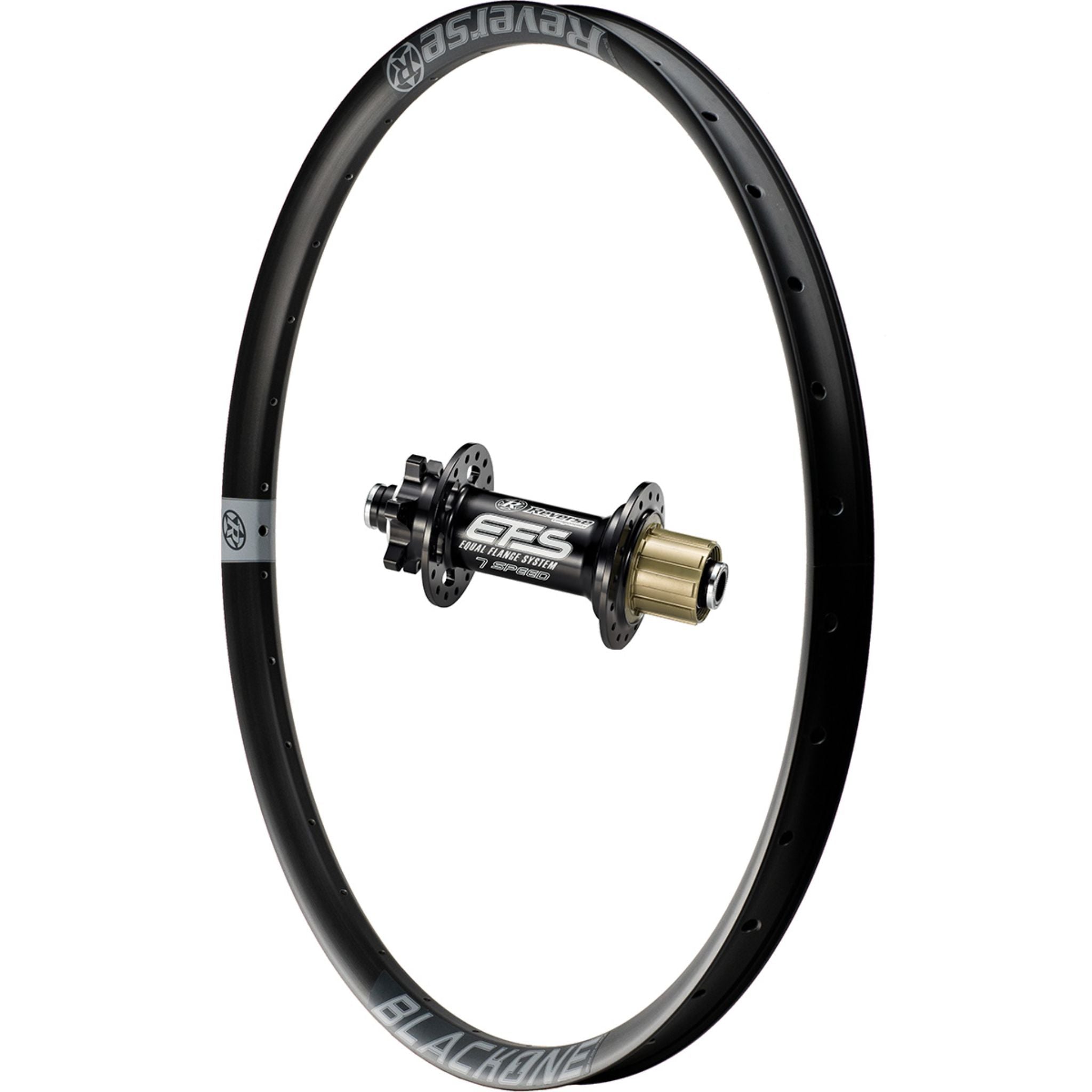 Reverse Components Black ONE DH Rear Wheel Grey / 26 / 157 x 12mm - Shimano DH7
