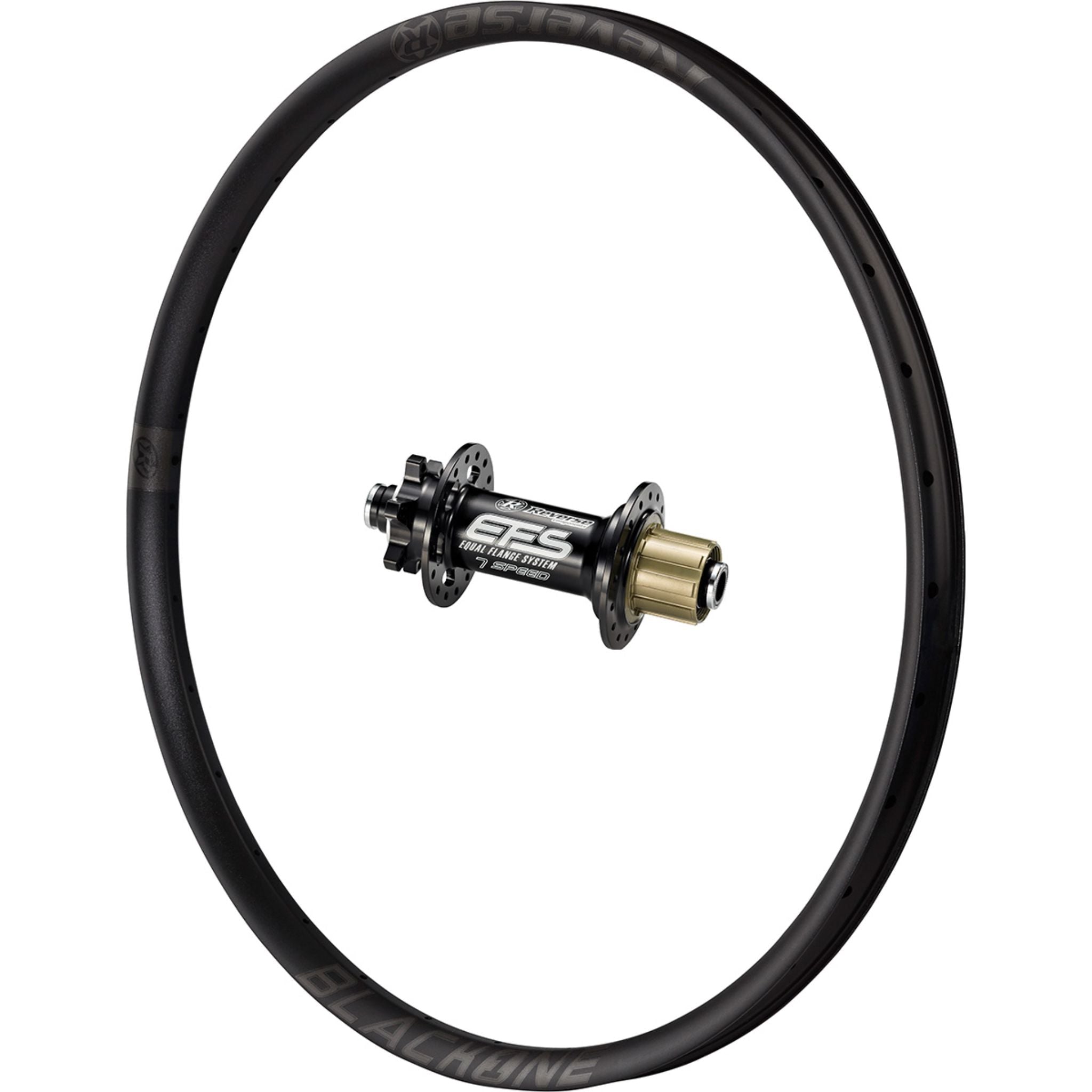 Reverse Components Black ONE DH Rear Wheel Stealth / 27.5 / 150 x 12mm - Shimano DH7