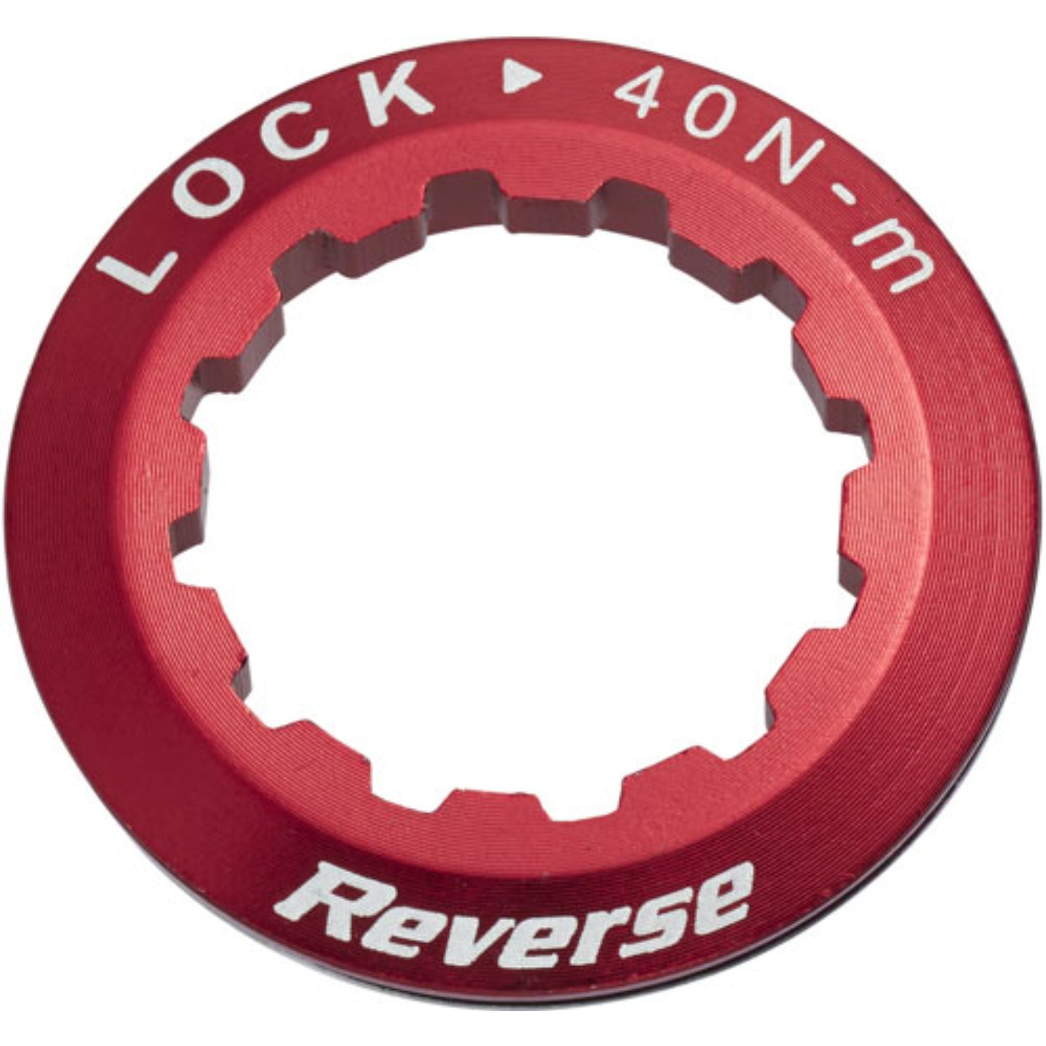 Reverse Components Cassette Lock Ring for 8-11 Speed Hubs Red
