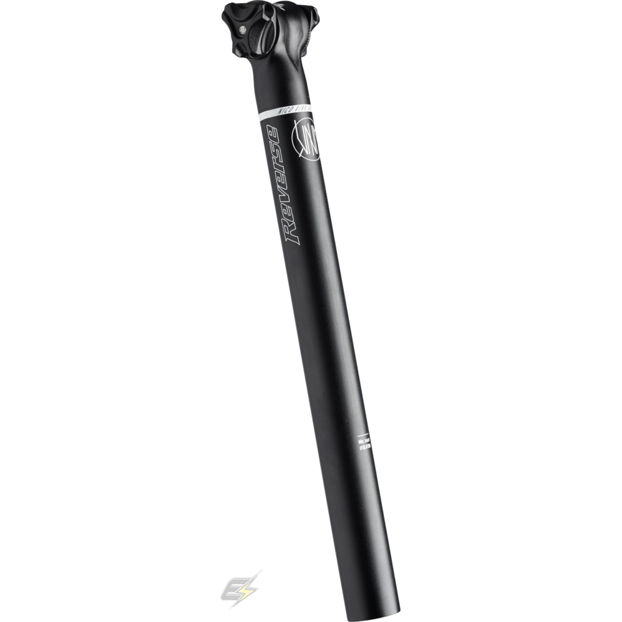 Reverse Components Seatpost Nico Vink Signature Series Black/White / 31.6 x 350mm